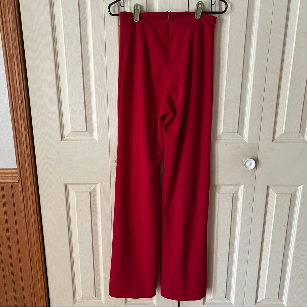 Fashion Nova Red Straight Leg Pants - Picture 3 of 6